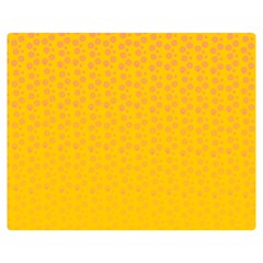 Background Polka Yellow Double Sided Flano Blanket (Medium) 