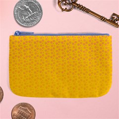 Background Polka Yellow Large Coin Purse