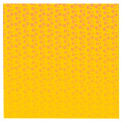 Background Polka Yellow Wooden Puzzle Square