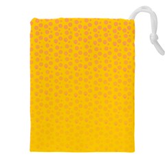 Background Polka Yellow Drawstring Pouch (5xl)