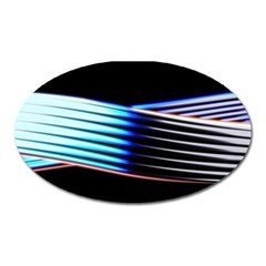 Motion Line Illustrations Oval Magnet by HermanTelo