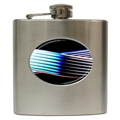 Motion Line Illustrations Hip Flask (6 Oz)