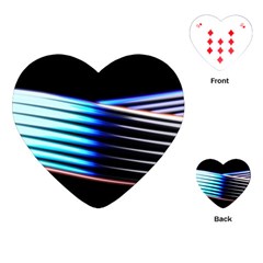 Motion Line Illustrations Playing Cards Single Design (heart)