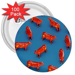 Illustrations Cow Agriculture Livestock 3  Buttons (100 Pack)  by HermanTelo