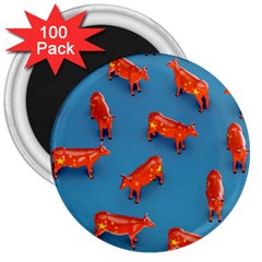 Illustrations Cow Agriculture Livestock 3  Magnets (100 Pack) by HermanTelo