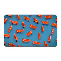 Illustrations Cow Agriculture Livestock Magnet (rectangular) by HermanTelo