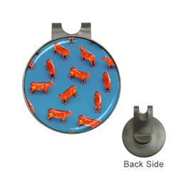 Illustrations Cow Agriculture Livestock Hat Clips With Golf Markers by HermanTelo