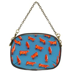 Illustrations Cow Agriculture Livestock Chain Purse (two Sides) by HermanTelo