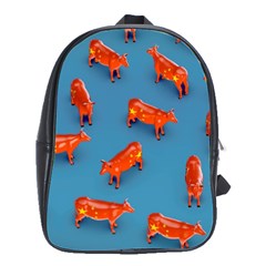 Illustrations Cow Agriculture Livestock School Bag (large) by HermanTelo