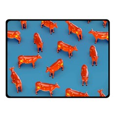 Illustrations Cow Agriculture Livestock Fleece Blanket (small)