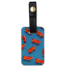 Illustrations Cow Agriculture Livestock Luggage Tag (one Side)