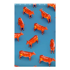 Illustrations Cow Agriculture Livestock Shower Curtain 48  X 72  (small) 