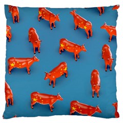 Illustrations Cow Agriculture Livestock Large Cushion Case (one Side) by HermanTelo