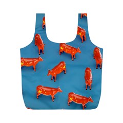 Illustrations Cow Agriculture Livestock Full Print Recycle Bag (m) by HermanTelo