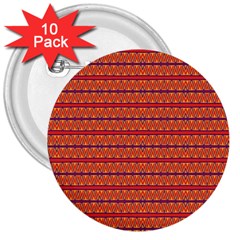 Illustrations Fabric Triangle 3  Buttons (10 pack) 