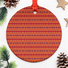 Illustrations Fabric Triangle Round Ornament (two Sides)