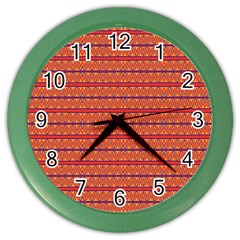 Illustrations Fabric Triangle Color Wall Clock