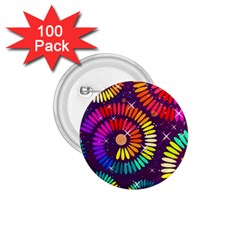 Abstract Background Spiral Colorful 1 75  Buttons (100 Pack)  by HermanTelo