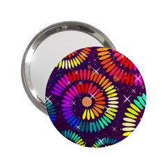 Abstract Background Spiral Colorful 2.25  Handbag Mirrors