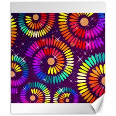 Abstract Background Spiral Colorful Canvas 8  X 10  by HermanTelo