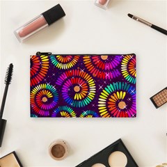 Abstract Background Spiral Colorful Cosmetic Bag (small)