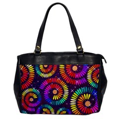 Abstract Background Spiral Colorful Oversize Office Handbag