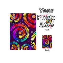 Abstract Background Spiral Colorful Playing Cards 54 Designs (Mini)