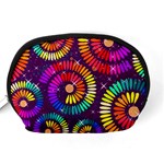 Abstract Background Spiral Colorful Accessory Pouch (Medium) Back