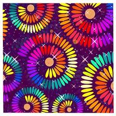 Abstract Background Spiral Colorful Wooden Puzzle Square