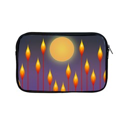 Night Moon Flora Background Apple Macbook Pro 13  Zipper Case