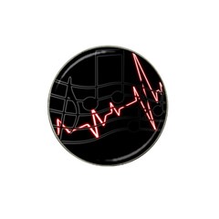 Music Wallpaper Heartbeat Melody Hat Clip Ball Marker by HermanTelo