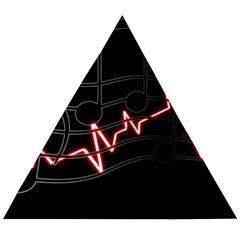 Music Wallpaper Heartbeat Melody Wooden Puzzle Triangle by HermanTelo