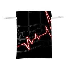 Music Wallpaper Heartbeat Melody Lightweight Drawstring Pouch (m)