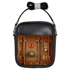 Steampunk Design Girls Sling Bag by FantasyWorld7