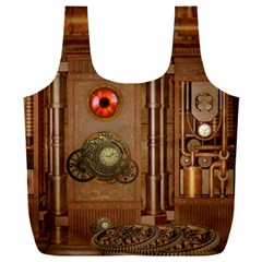 Steampunk Design Full Print Recycle Bag (xxl)