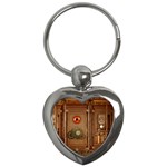 Steampunk Design Key Chain (Heart) Front