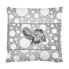 Elegant Mandala Elephant In Black And Wihte Standard Cushion Case (one Side) by FantasyWorld7