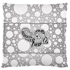 Elegant Mandala Elephant In Black And Wihte Standard Flano Cushion Case (one Side) by FantasyWorld7