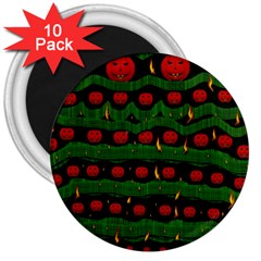 Pumkin Time Maybe Halloween 3  Magnets (10 pack) 