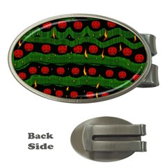 Pumkin Time Maybe Halloween Money Clips (oval)  by pepitasart