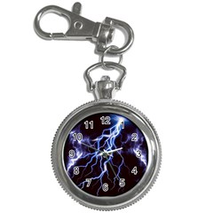 Blue Thunder Colorful Lightning Graphic Key Chain Watches by picsaspassion