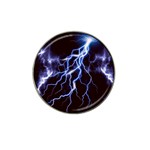 Blue Thunder Colorful Lightning graphic Hat Clip Ball Marker (10 pack) Front