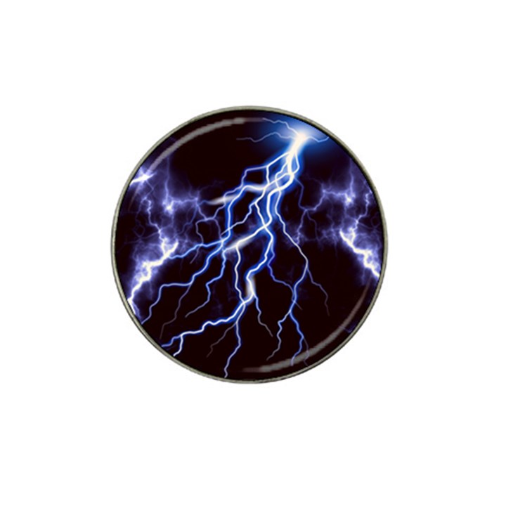 Blue Thunder Colorful Lightning graphic Hat Clip Ball Marker (10 pack)