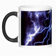 Blue Thunder Colorful Lightning Graphic Morph Mugs by picsaspassion