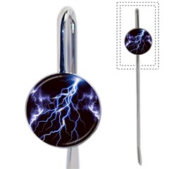 Blue Thunder Colorful Lightning Graphic Book Mark by picsaspassion