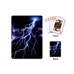 Blue Thunder Colorful Lightning graphic Playing Cards Single Design (Mini) Back