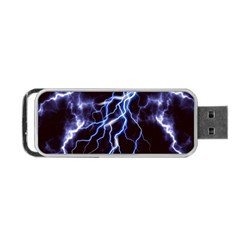 Blue Thunder Colorful Lightning Graphic Portable Usb Flash (two Sides) by picsaspassion