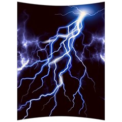 Blue Thunder Colorful Lightning Graphic Back Support Cushion by picsaspassion