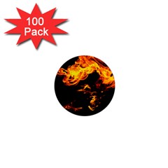 Can Walk On Fire, Black Background 1  Mini Magnets (100 Pack)  by picsaspassion