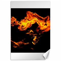 Can Walk On Fire, Black Background Canvas 24  X 36  by picsaspassion